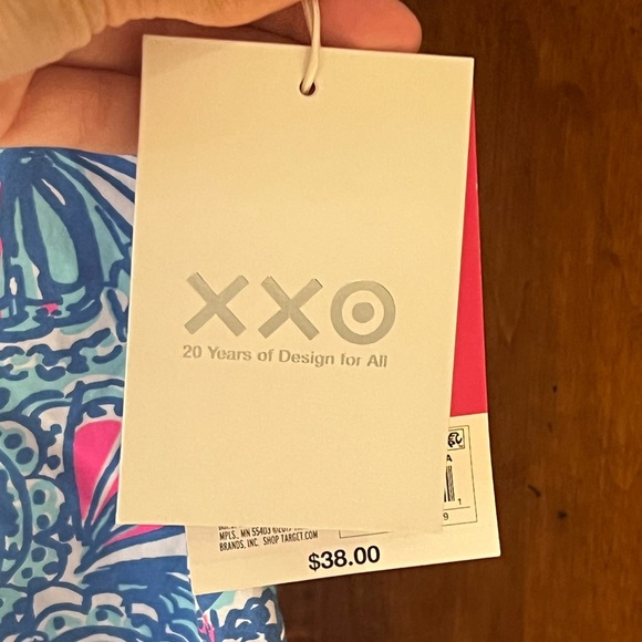 NWT Lily Pulitzer for Target Sleeveless Dress Blue/Pink/White Zipper Back Size 4 - Picture 5 of 9